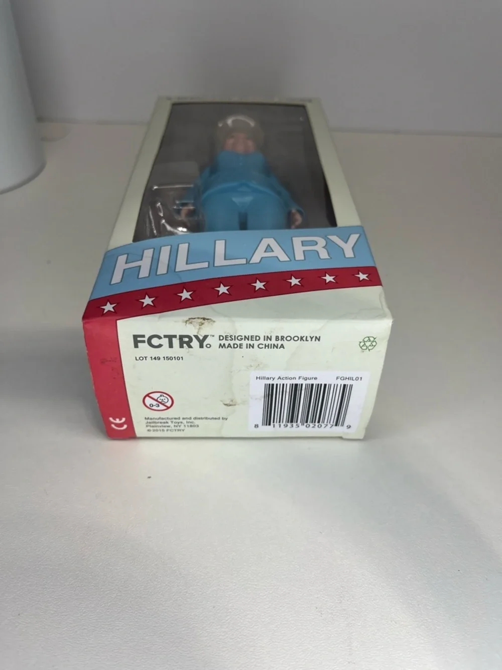 Hillary Clinton Ready for Action Figure 2016 Blue